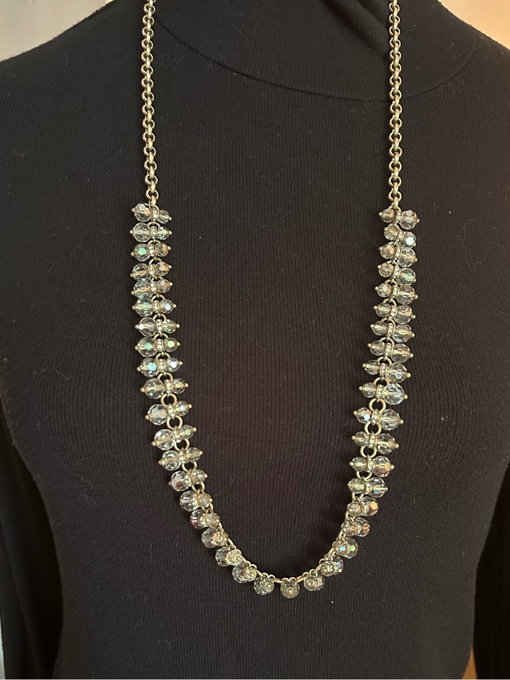 BR long “crystal” necklace